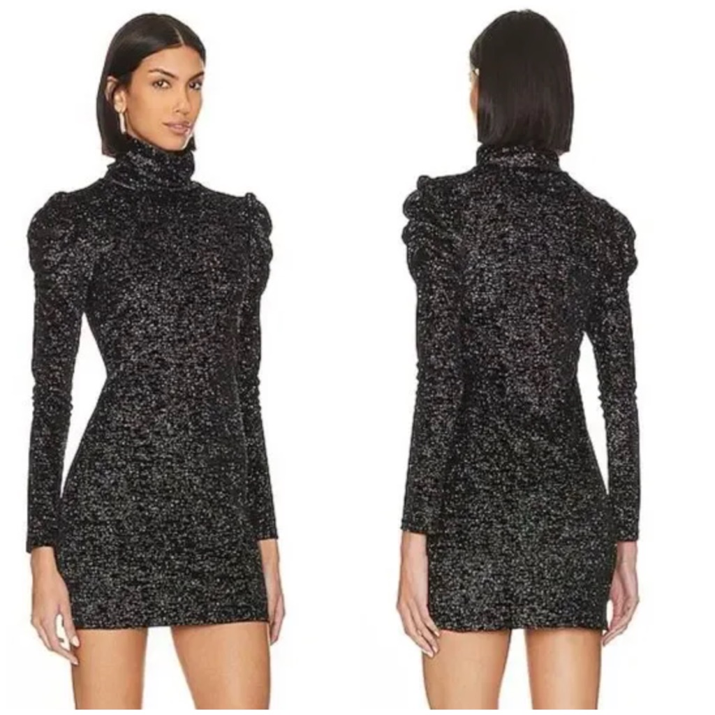 Misa Los Angeles Stormi Sparkle Mini Dress Size Xs Nwot
